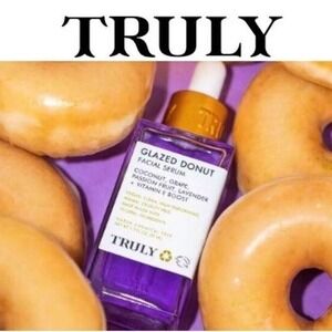 Truly Beauty Glazed Donut Facial Serum Coconut Lavender Vitamin E 1.7oz Vegan
